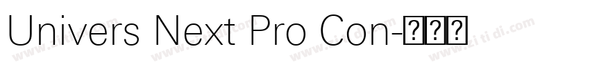 Univers Next Pro Con字体转换